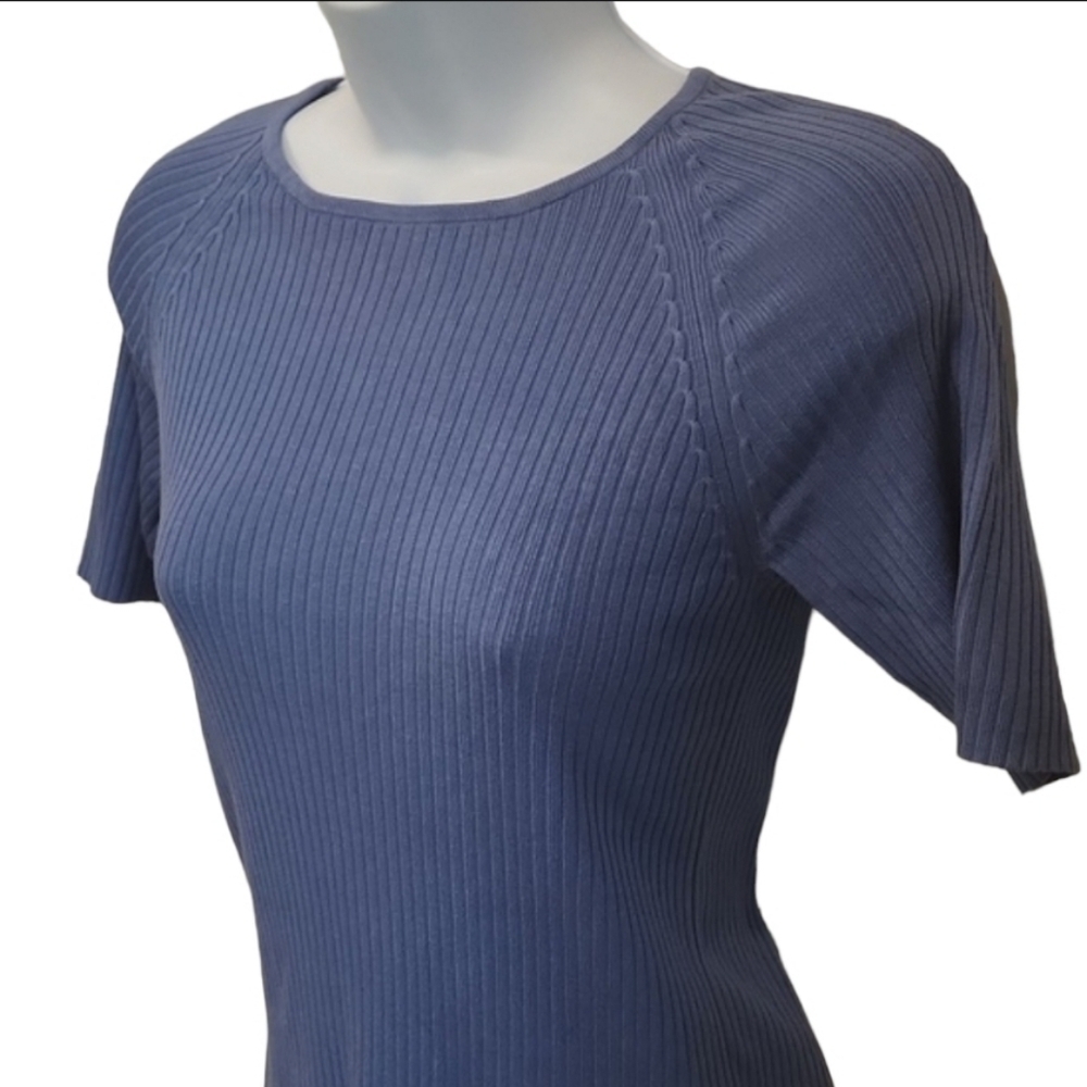 Liz Claiborne Ribbed Scoop Neck Top